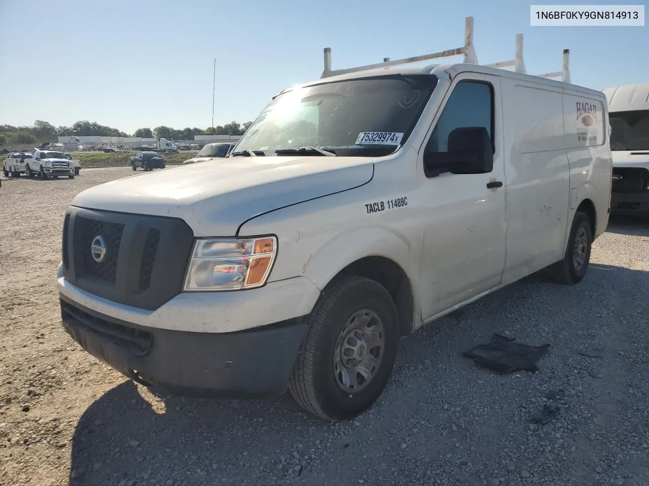 2016 Nissan Nv 1500 S VIN: 1N6BF0KY9GN814913 Lot: 75329974