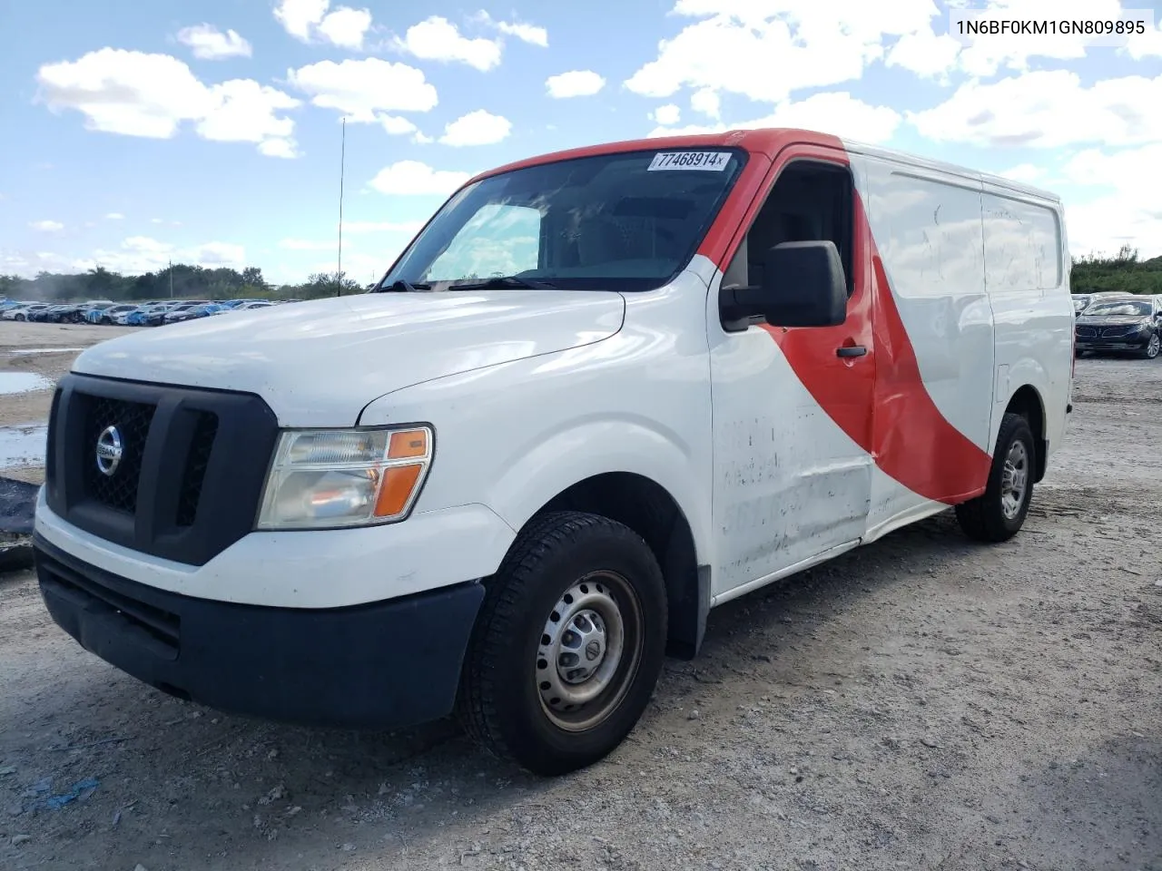 2016 Nissan Nv 1500 S VIN: 1N6BF0KM1GN809895 Lot: 77468914