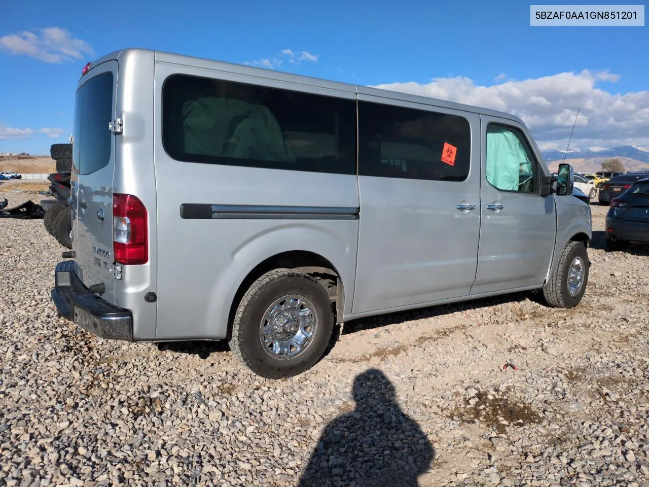 2016 Nissan Nv 3500 S VIN: 5BZAF0AA1GN851201 Lot: 77651044