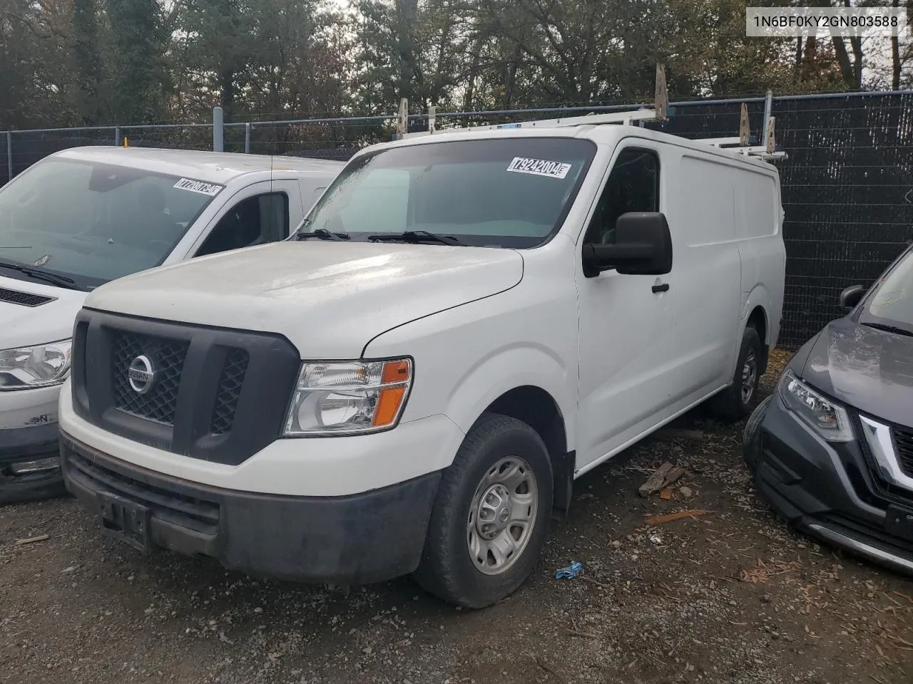 2016 Nissan Nv 1500 S VIN: 1N6BF0KY2GN803588 Lot: 79242004