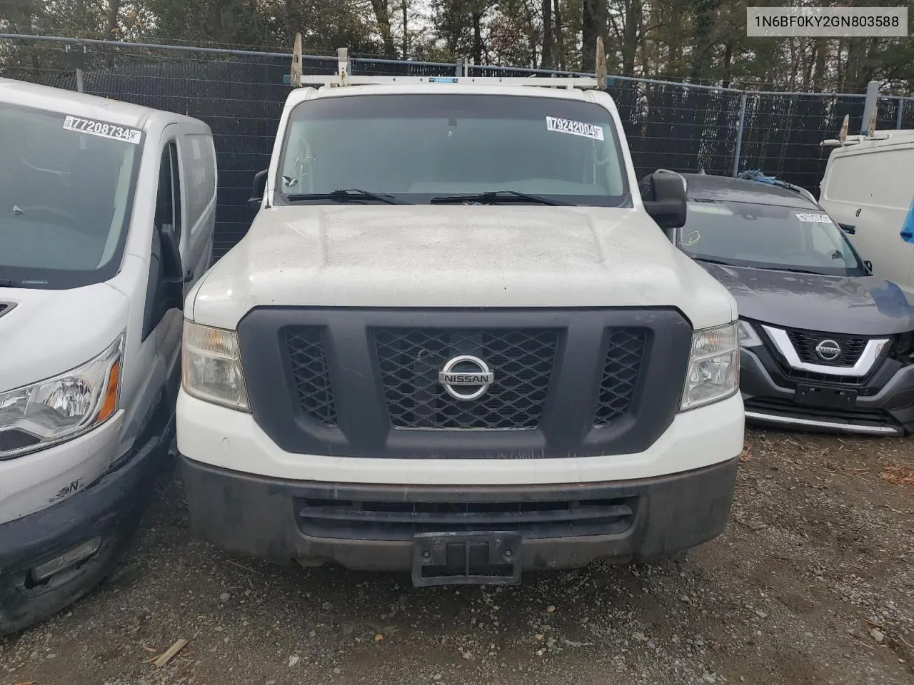 2016 Nissan Nv 1500 S VIN: 1N6BF0KY2GN803588 Lot: 79242004