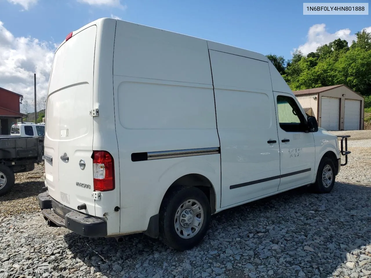 2017 Nissan Nv 2500 S VIN: 1N6BF0LY4HN801888 Lot: 56876384