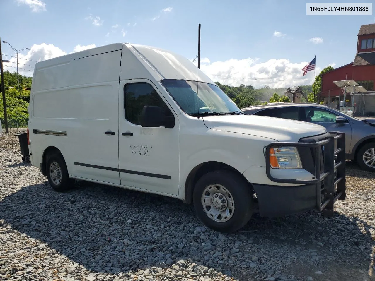 2017 Nissan Nv 2500 S VIN: 1N6BF0LY4HN801888 Lot: 56876384