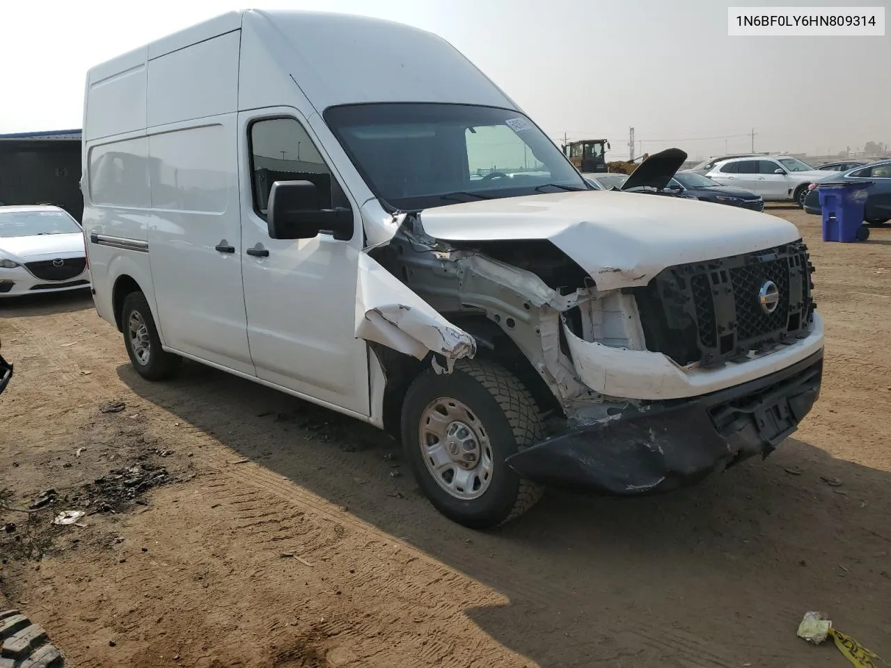 2017 Nissan Nv 2500 S VIN: 1N6BF0LY6HN809314 Lot: 64208744