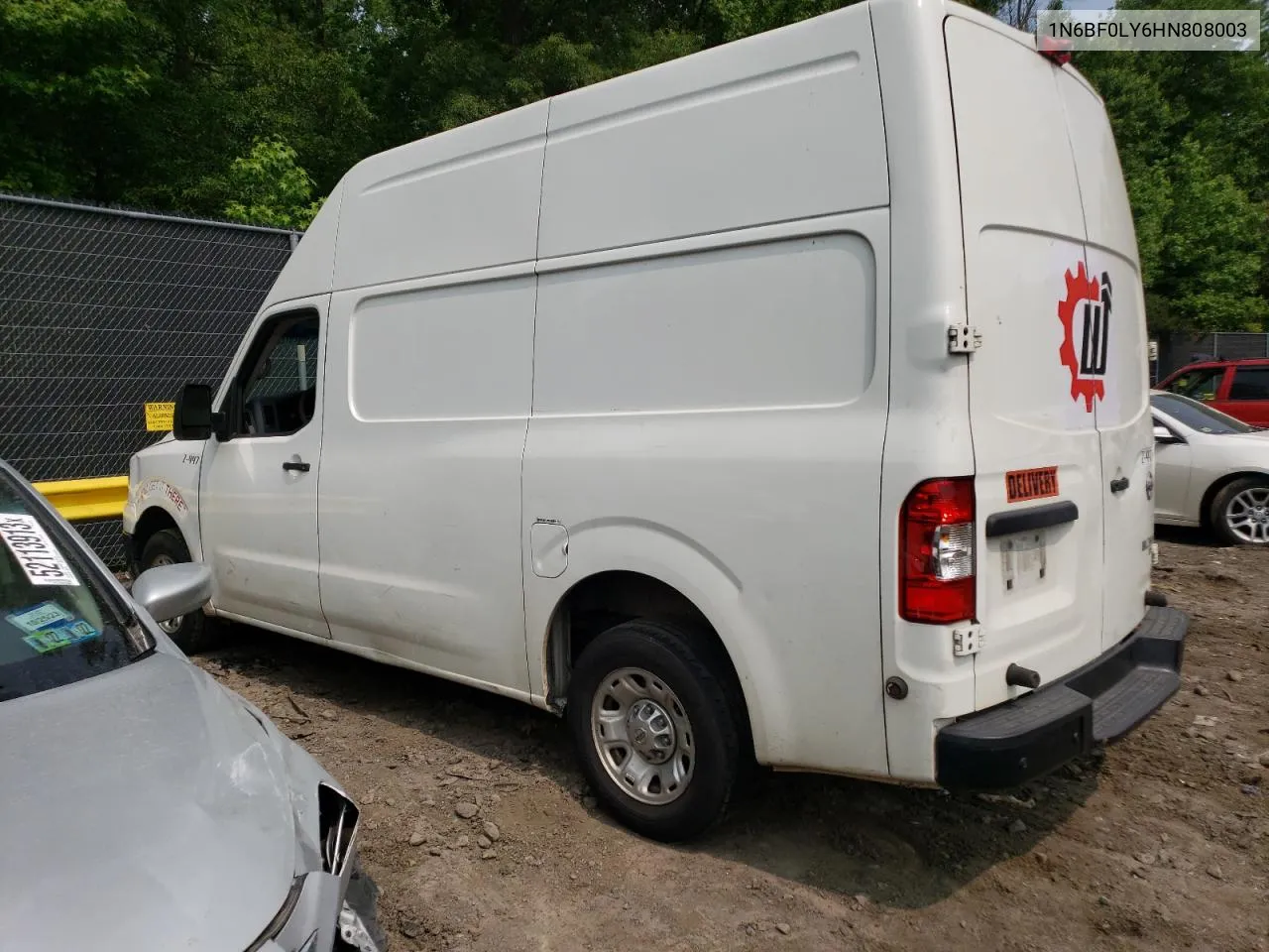 2017 Nissan Nv 2500 S VIN: 1N6BF0LY6HN808003 Lot: 74806954