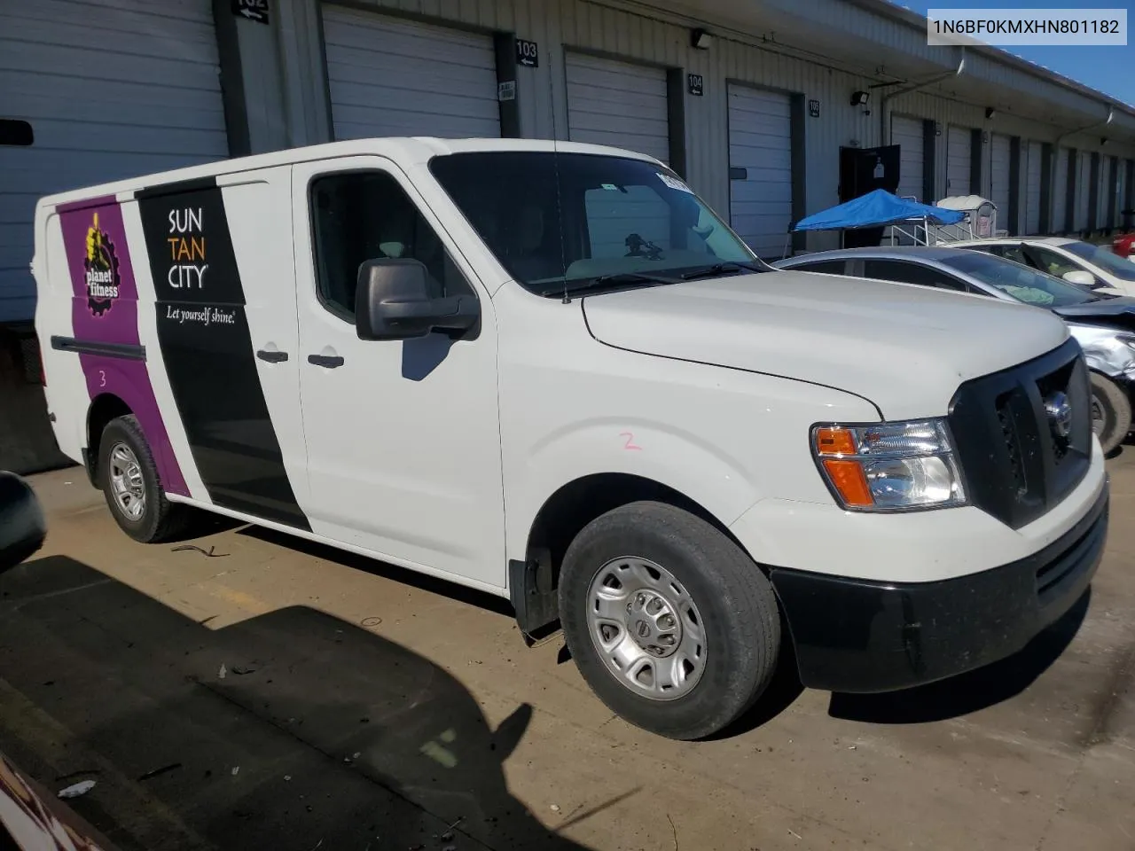 2017 Nissan Nv 1500 S VIN: 1N6BF0KMXHN801182 Lot: 74810134