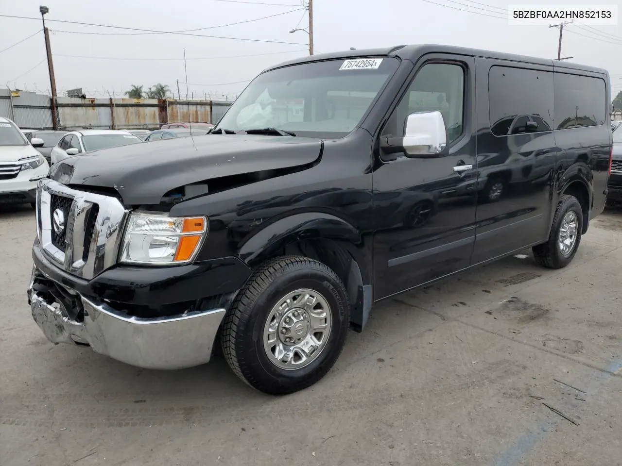 2017 Nissan Nv 3500 S VIN: 5BZBF0AA2HN852153 Lot: 75742954