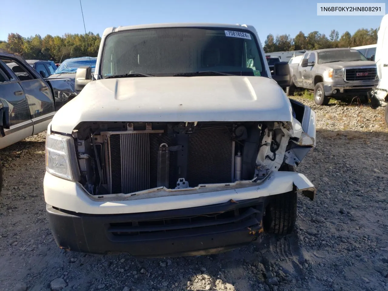 2017 Nissan Nv 1500 S VIN: 1N6BF0KY2HN808291 Lot: 75818524