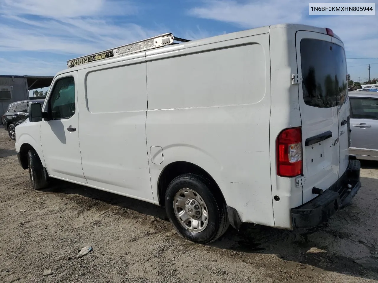 2017 Nissan Nv 1500 S VIN: 1N6BF0KMXHN805944 Lot: 78475554