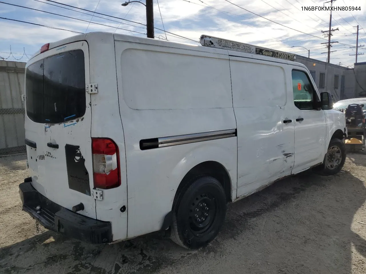 2017 Nissan Nv 1500 S VIN: 1N6BF0KMXHN805944 Lot: 78475554