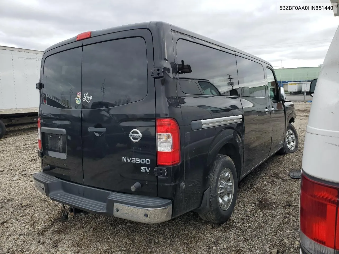 2017 Nissan Nv 3500 S VIN: 5BZBF0AA0HN851440 Lot: 78641254