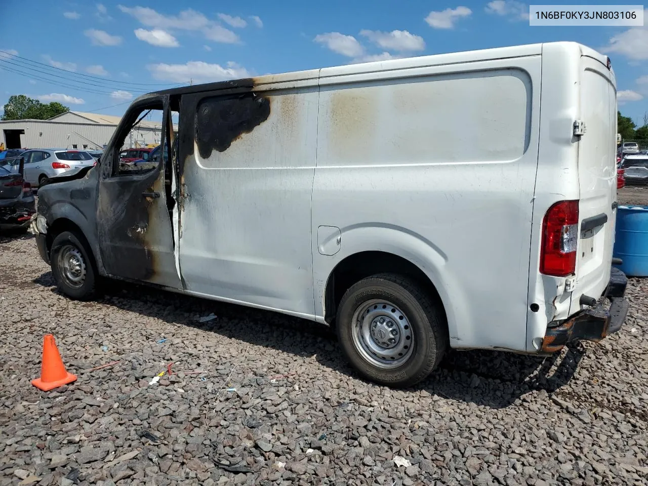 1N6BF0KY3JN803106 2018 Nissan Nv 1500 S