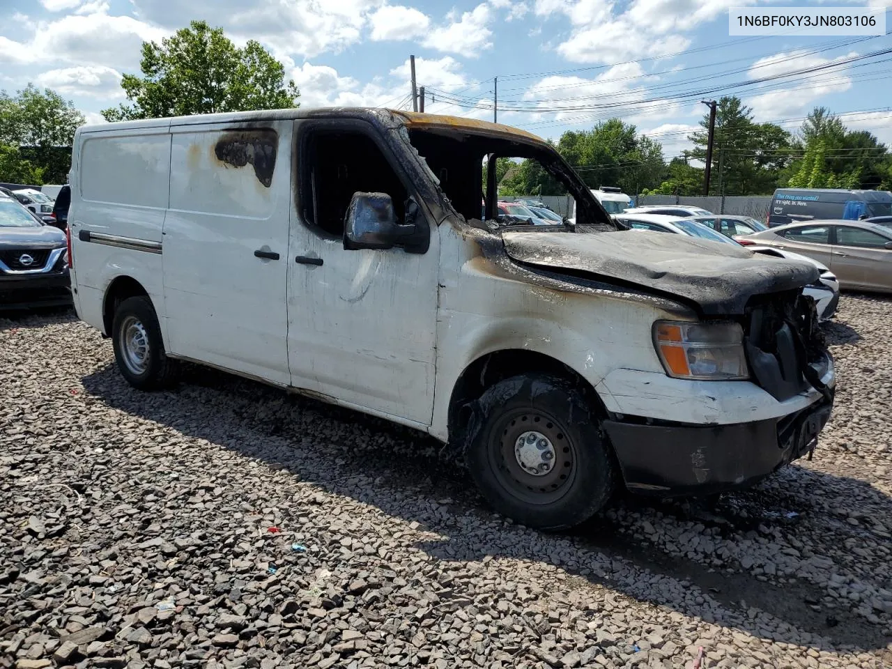 2018 Nissan Nv 1500 S VIN: 1N6BF0KY3JN803106 Lot: 62459954