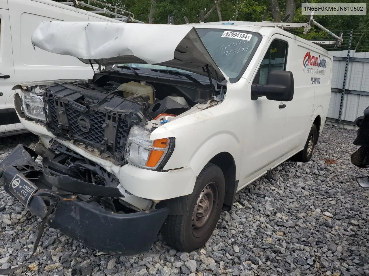 2018 Nissan Nv 1500 S VIN: 1N6BF0KM6JN810502 Lot: 62994184