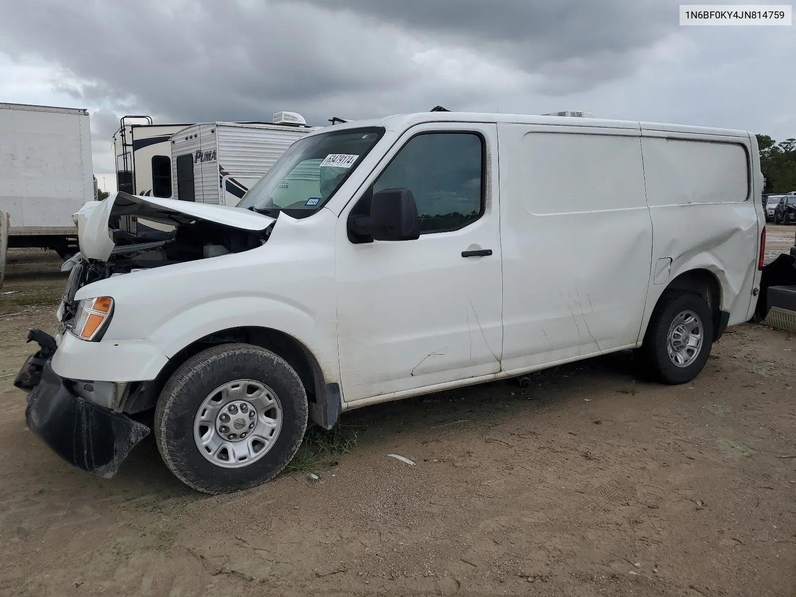 2018 Nissan Nv 1500 S VIN: 1N6BF0KY4JN814759 Lot: 63479174