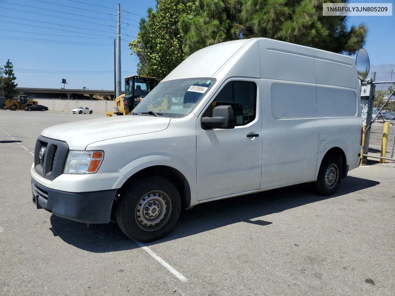 2018 Nissan Nv 2500 S VIN: 1N6BF0LY3JN805209 Lot: 69120554