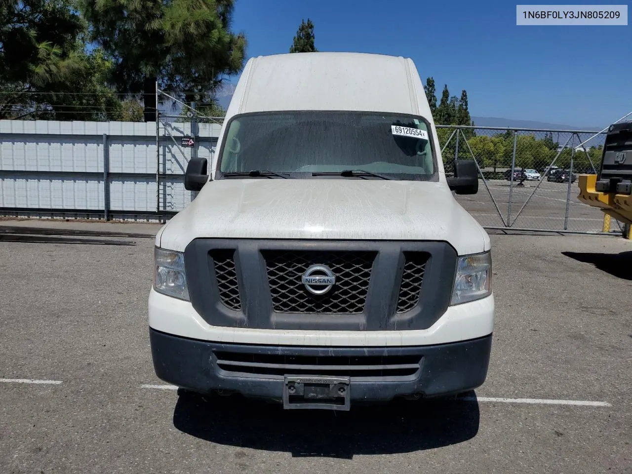 2018 Nissan Nv 2500 S VIN: 1N6BF0LY3JN805209 Lot: 69120554