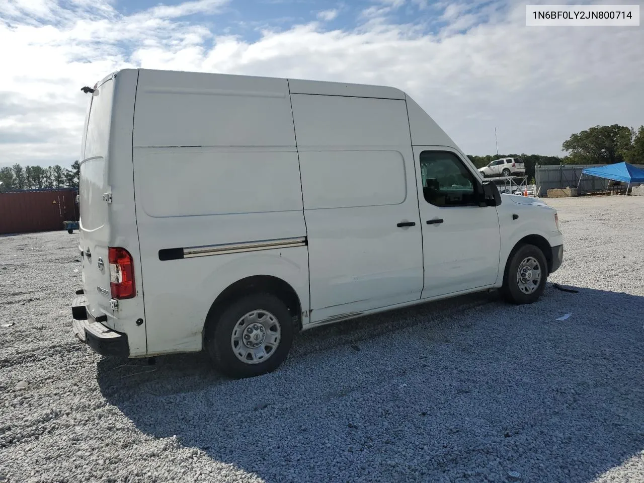 2018 Nissan Nv 2500 S VIN: 1N6BF0LY2JN800714 Lot: 72192894