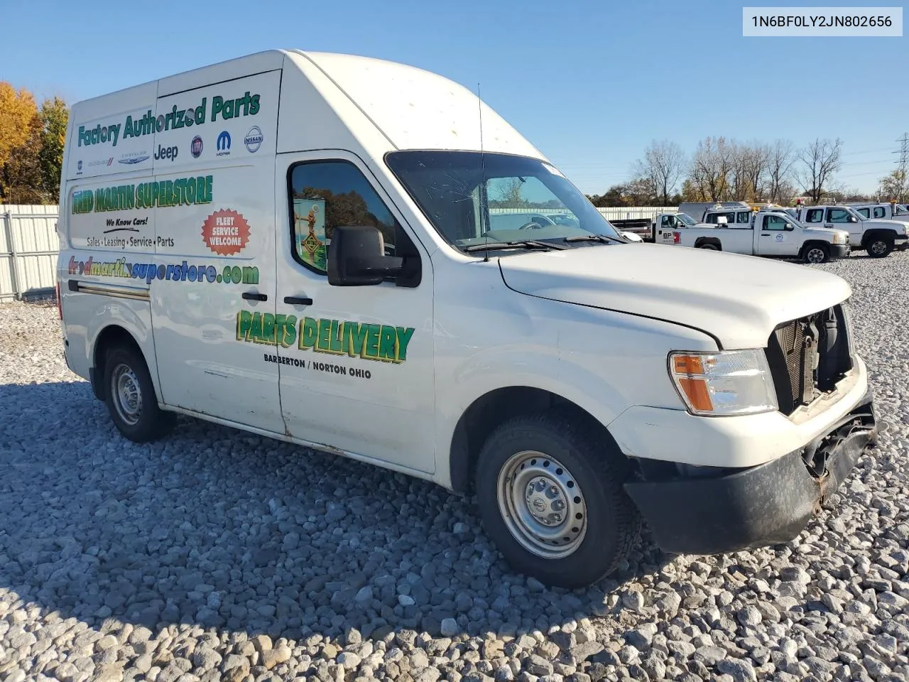 2018 Nissan Nv 2500 S VIN: 1N6BF0LY2JN802656 Lot: 72991534