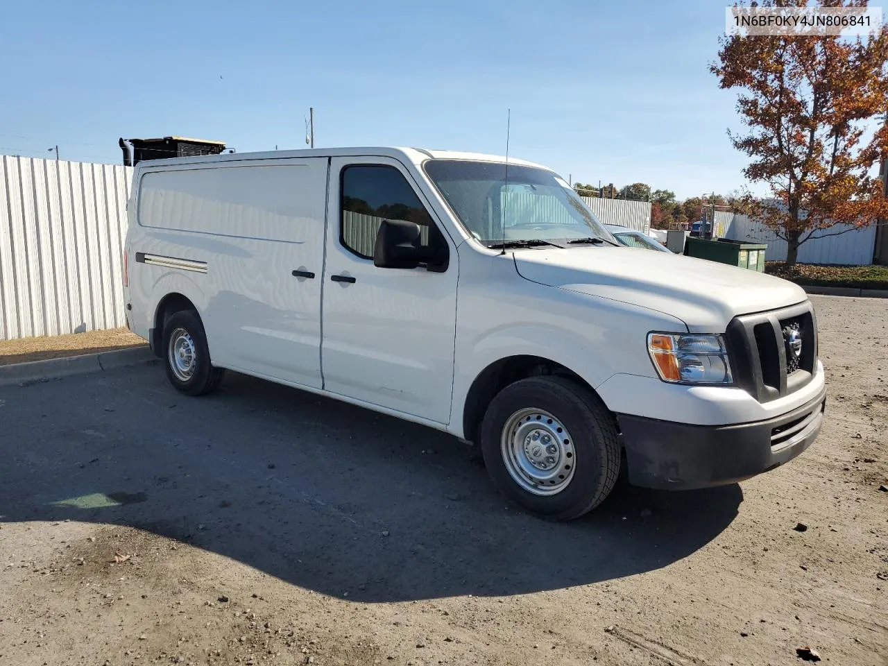 2018 Nissan Nv 1500 S VIN: 1N6BF0KY4JN806841 Lot: 77424724