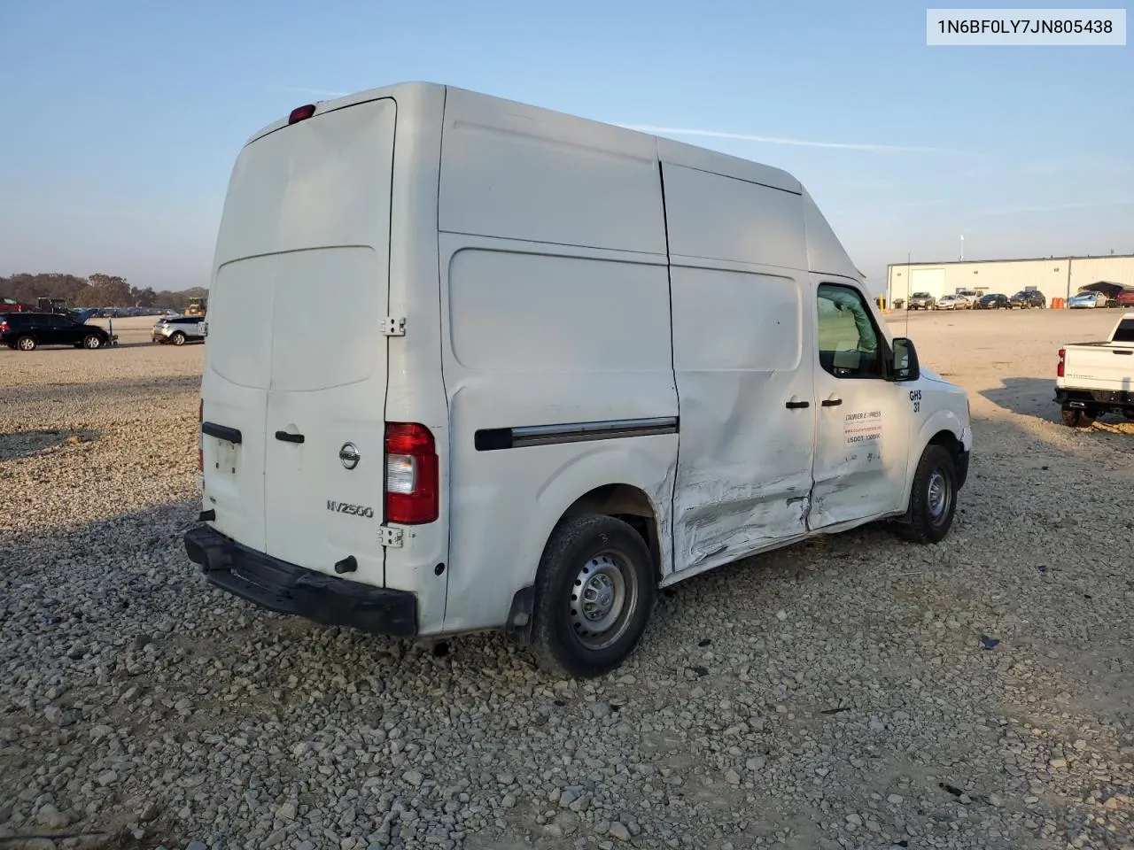 2018 Nissan Nv 2500 S VIN: 1N6BF0LY7JN805438 Lot: 78133964