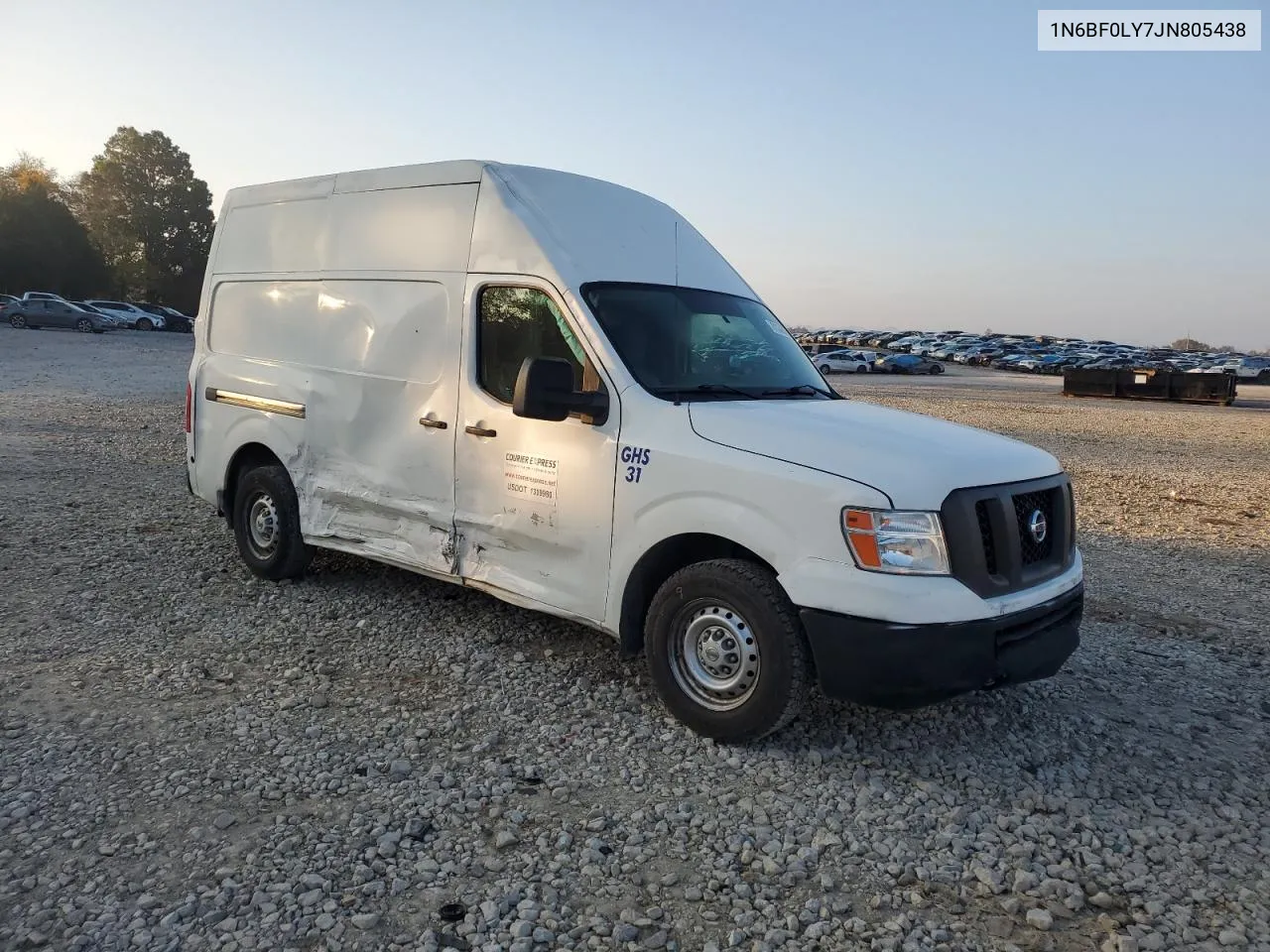 2018 Nissan Nv 2500 S VIN: 1N6BF0LY7JN805438 Lot: 78133964