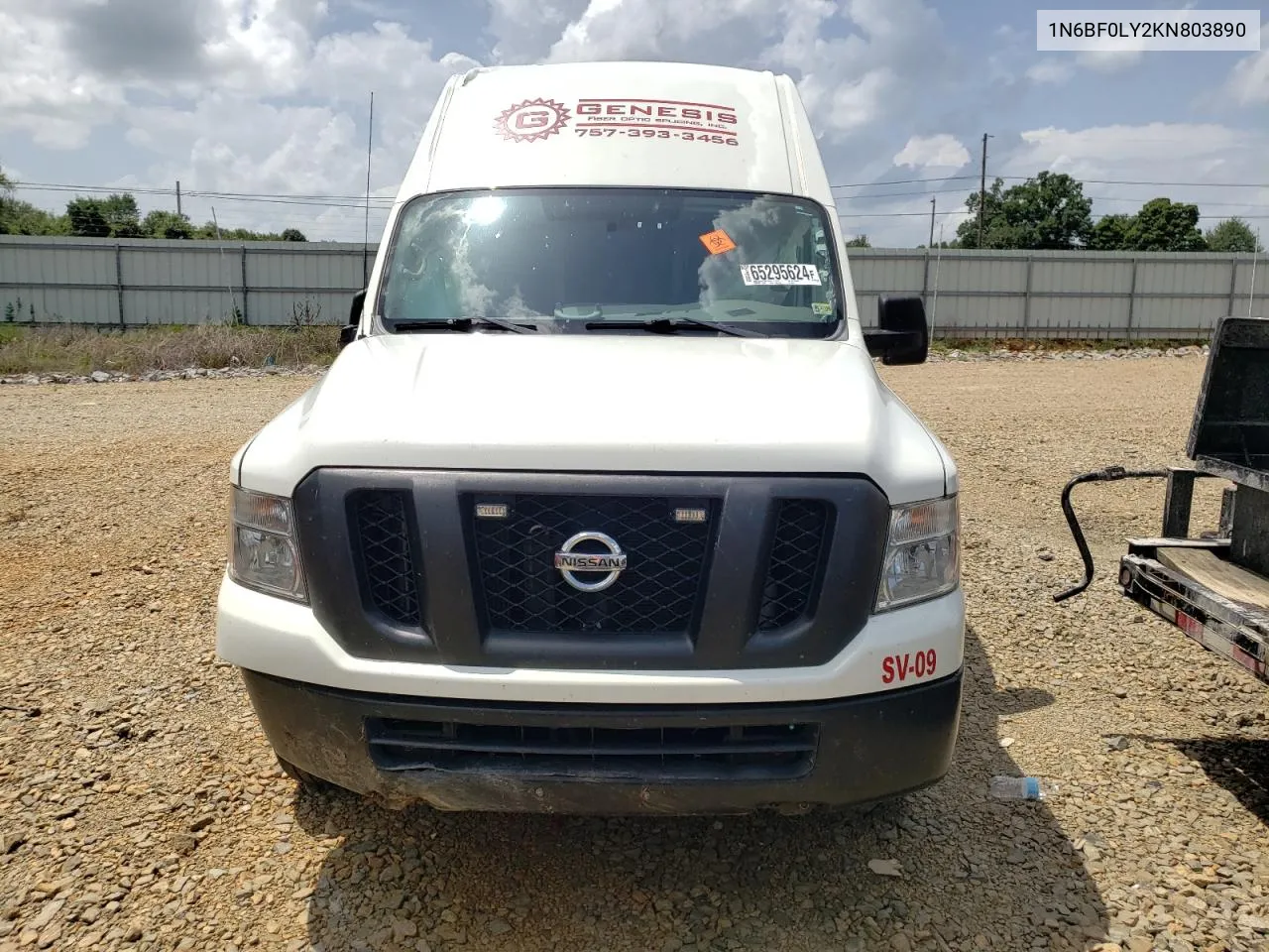 2019 Nissan Nv 2500 S VIN: 1N6BF0LY2KN803890 Lot: 65295624