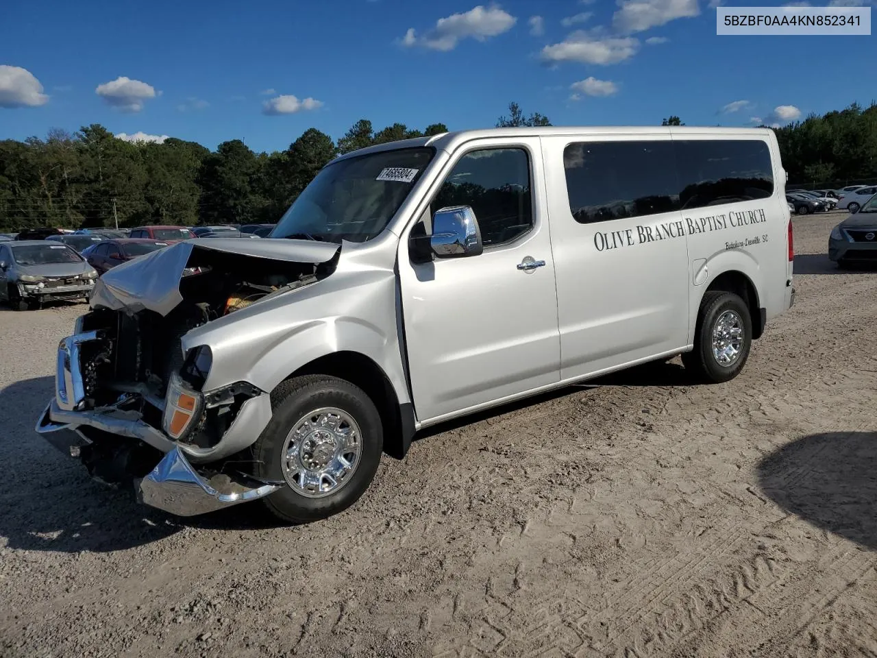 2019 Nissan Nv 3500 VIN: 5BZBF0AA4KN852341 Lot: 74685804