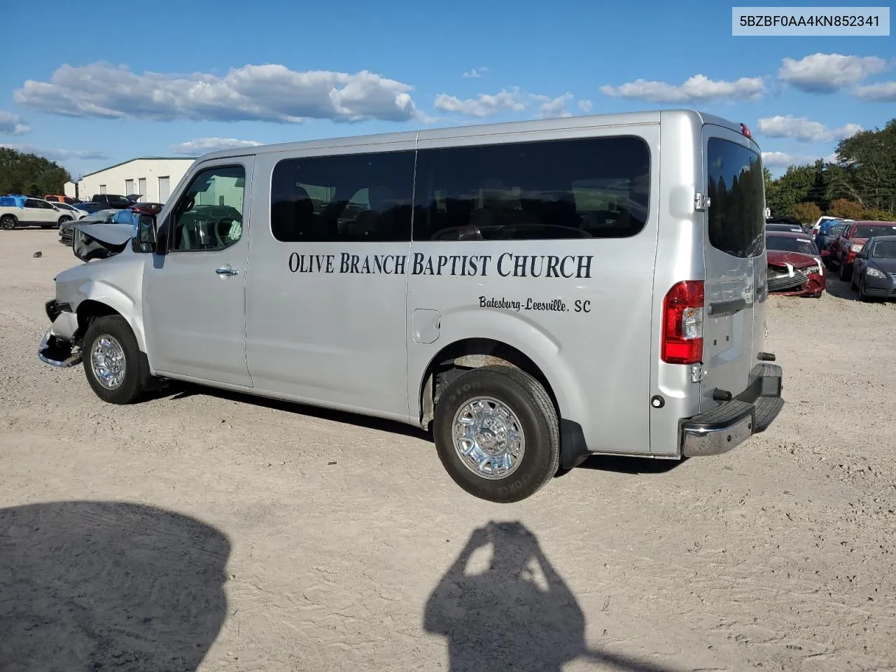 2019 Nissan Nv 3500 VIN: 5BZBF0AA4KN852341 Lot: 74685804