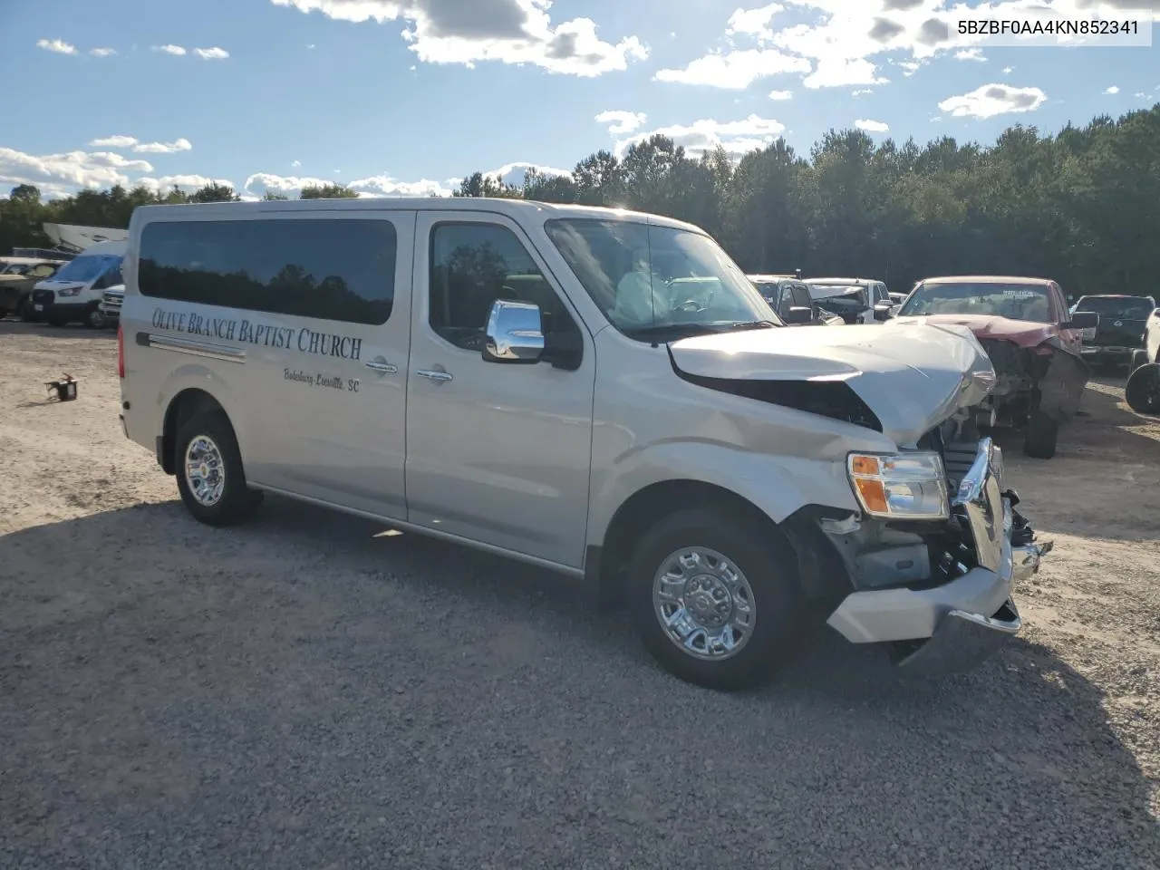 2019 Nissan Nv 3500 VIN: 5BZBF0AA4KN852341 Lot: 74685804