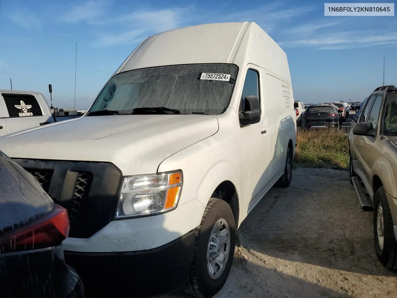 2019 Nissan Nv 2500 S VIN: 1N6BF0LY2KN810645 Lot: 75572524