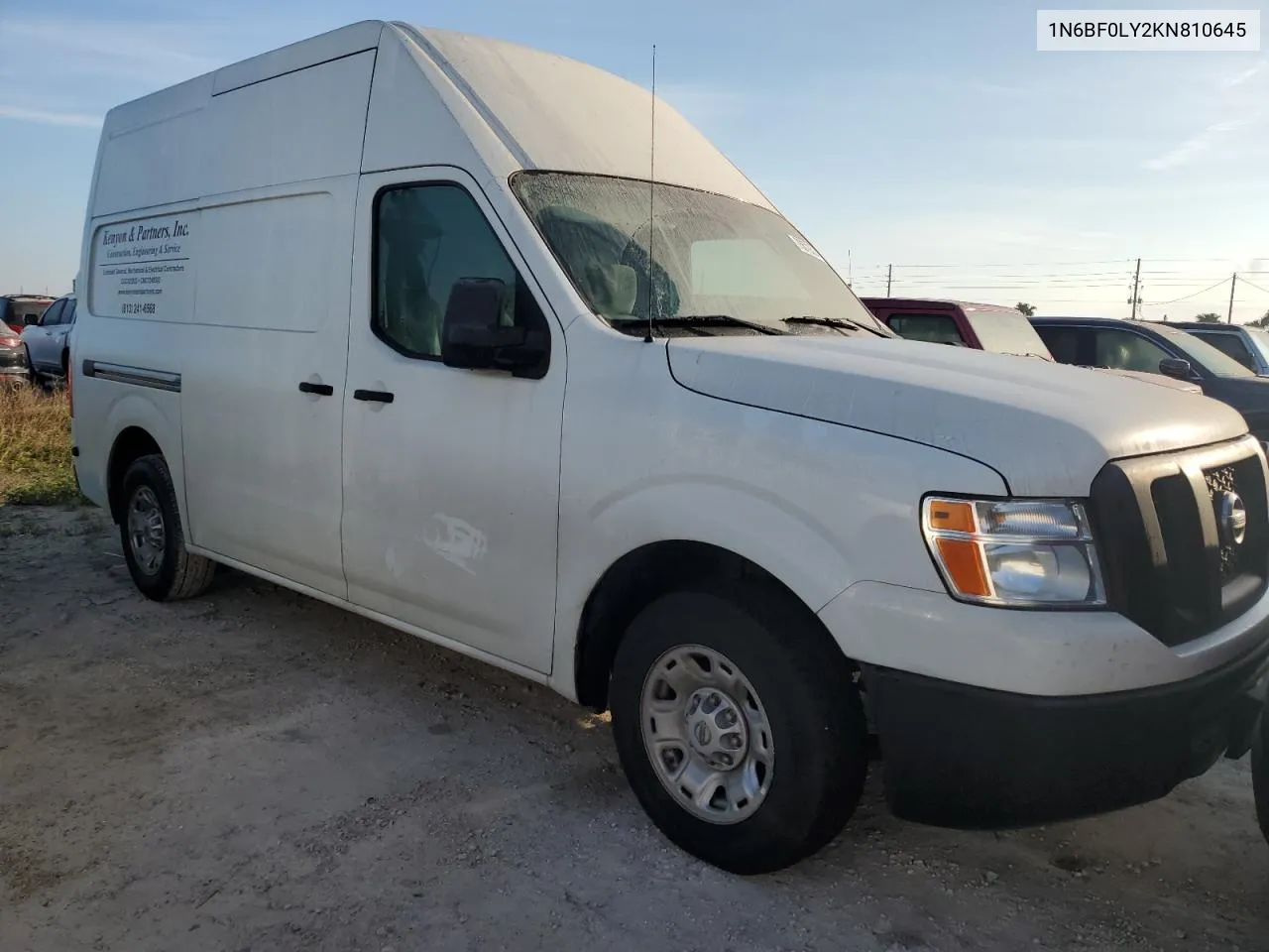 2019 Nissan Nv 2500 S VIN: 1N6BF0LY2KN810645 Lot: 75572524