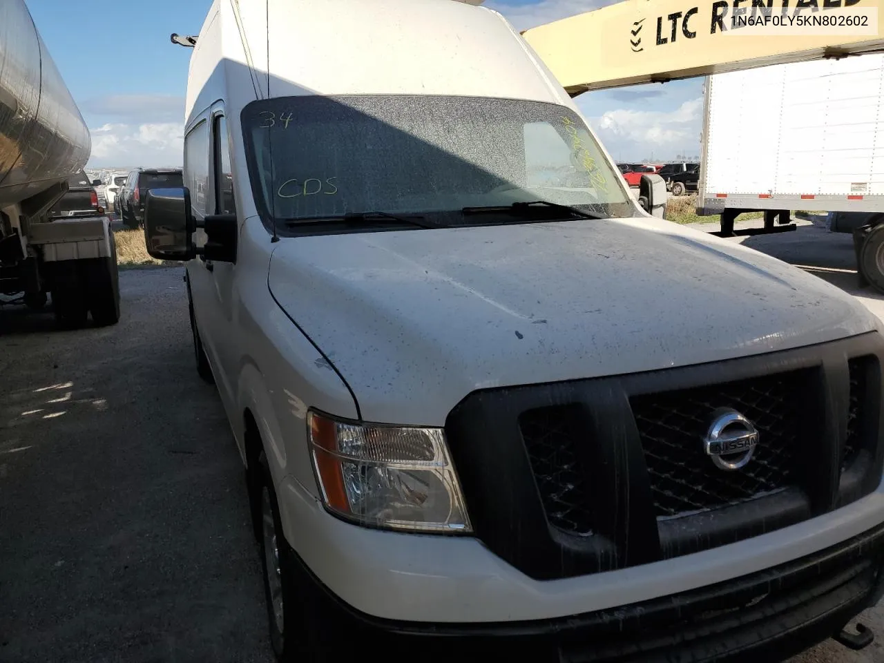 2019 Nissan Nv 2500 S VIN: 1N6AF0LY5KN802602 Lot: 76342404