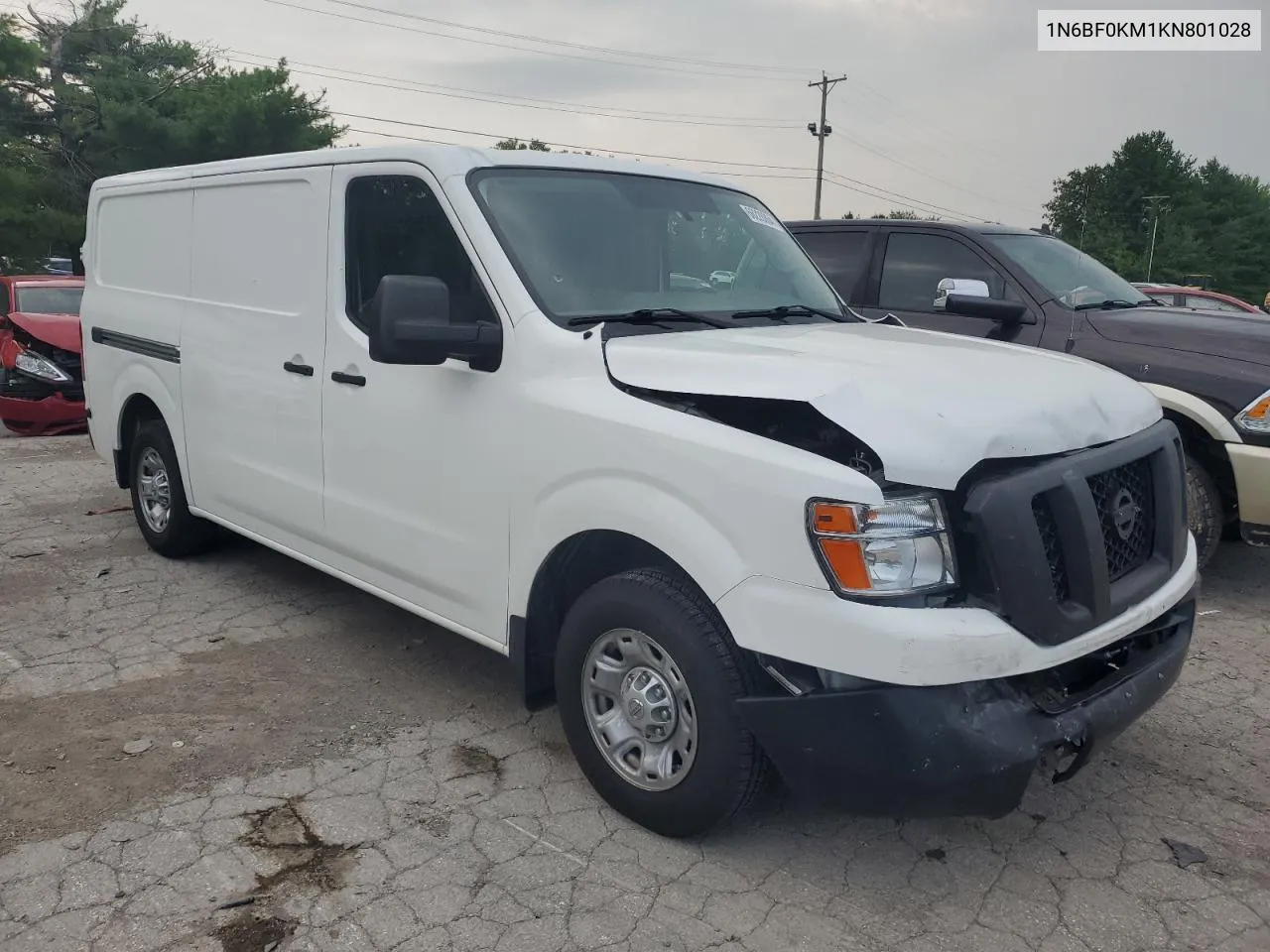 2019 Nissan Nv 1500 S VIN: 1N6BF0KM1KN801028 Lot: 77046294