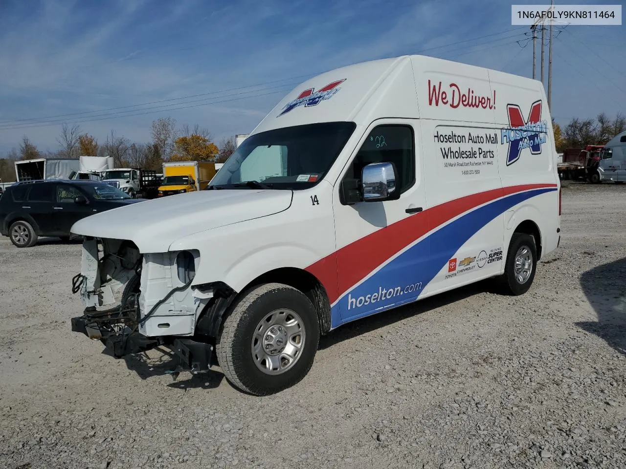 2019 Nissan Nv 2500 S VIN: 1N6AF0LY9KN811464 Lot: 77519464