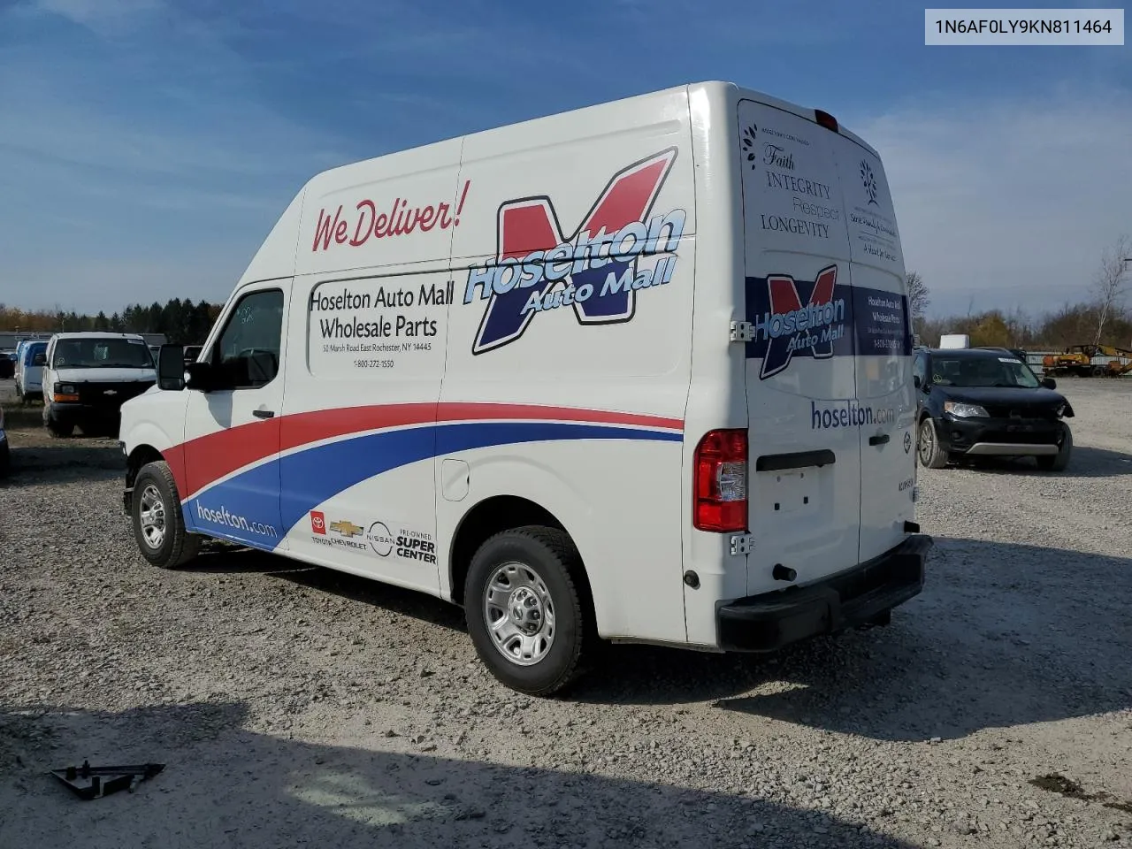 2019 Nissan Nv 2500 S VIN: 1N6AF0LY9KN811464 Lot: 77519464