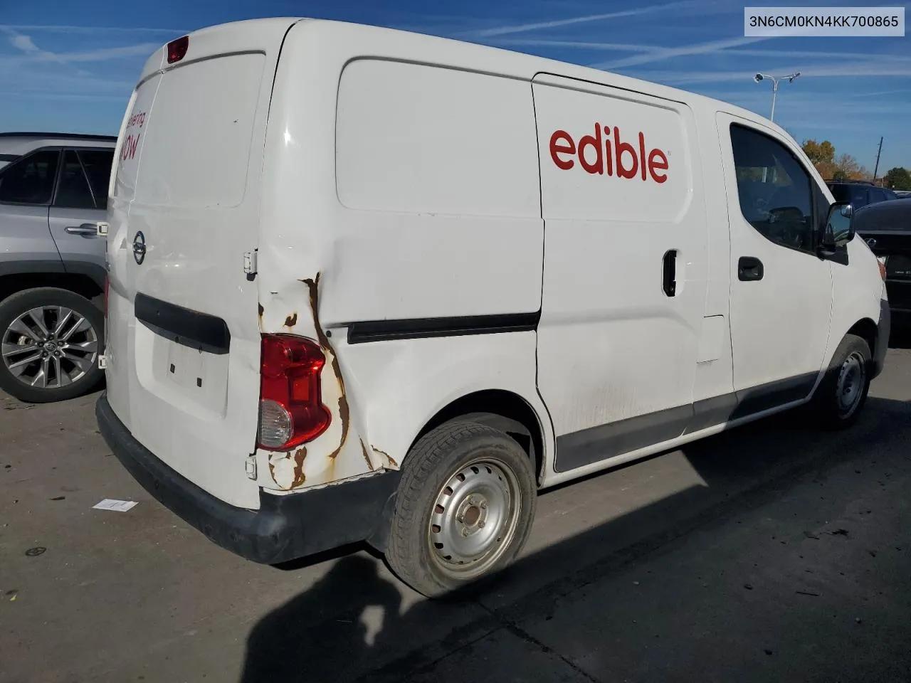 2019 Nissan Nv200 2.5S VIN: 3N6CM0KN4KK700865 Lot: 78718434