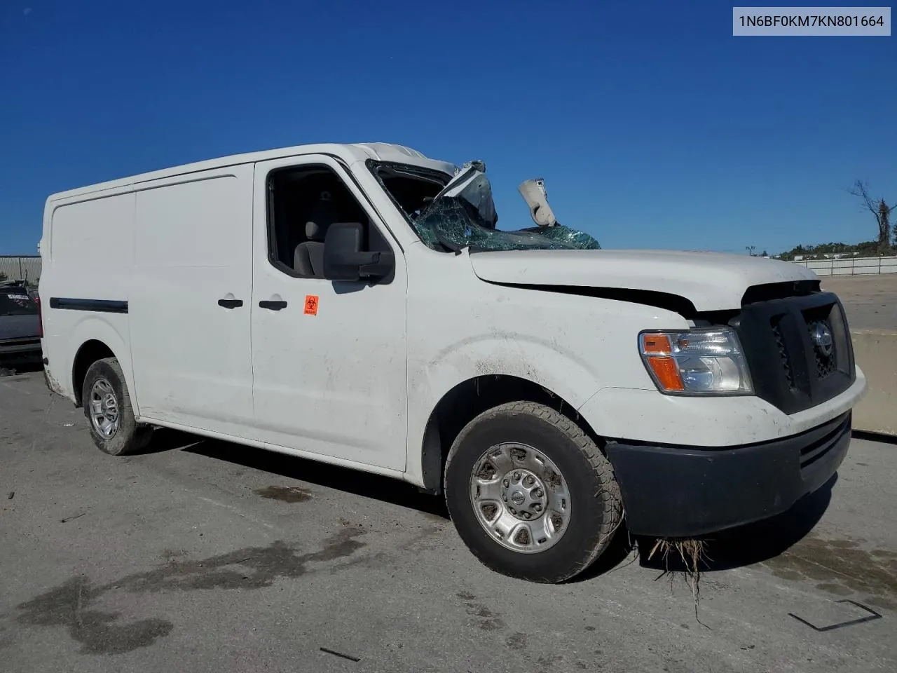 2019 Nissan Nv 1500 S VIN: 1N6BF0KM7KN801664 Lot: 79515714