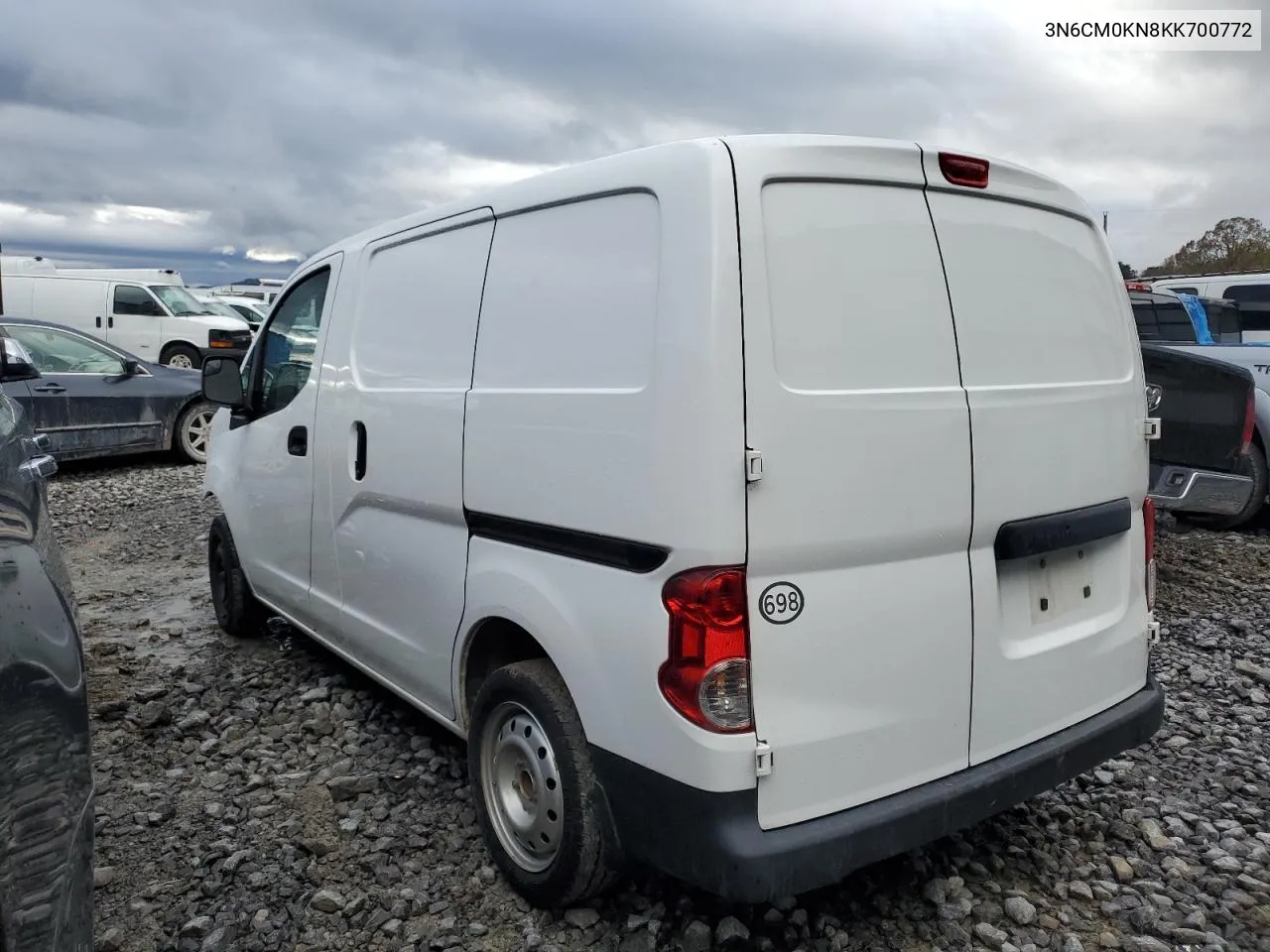 2019 Nissan Nv200 2.5S VIN: 3N6CM0KN8KK700772 Lot: 79845164