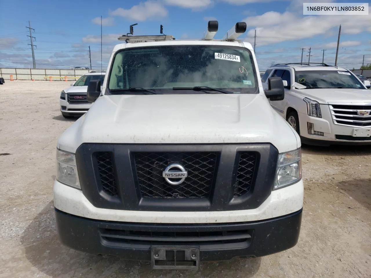 2020 Nissan Nv 2500 S VIN: 1N6BF0KY1LN803852 Lot: 49125834