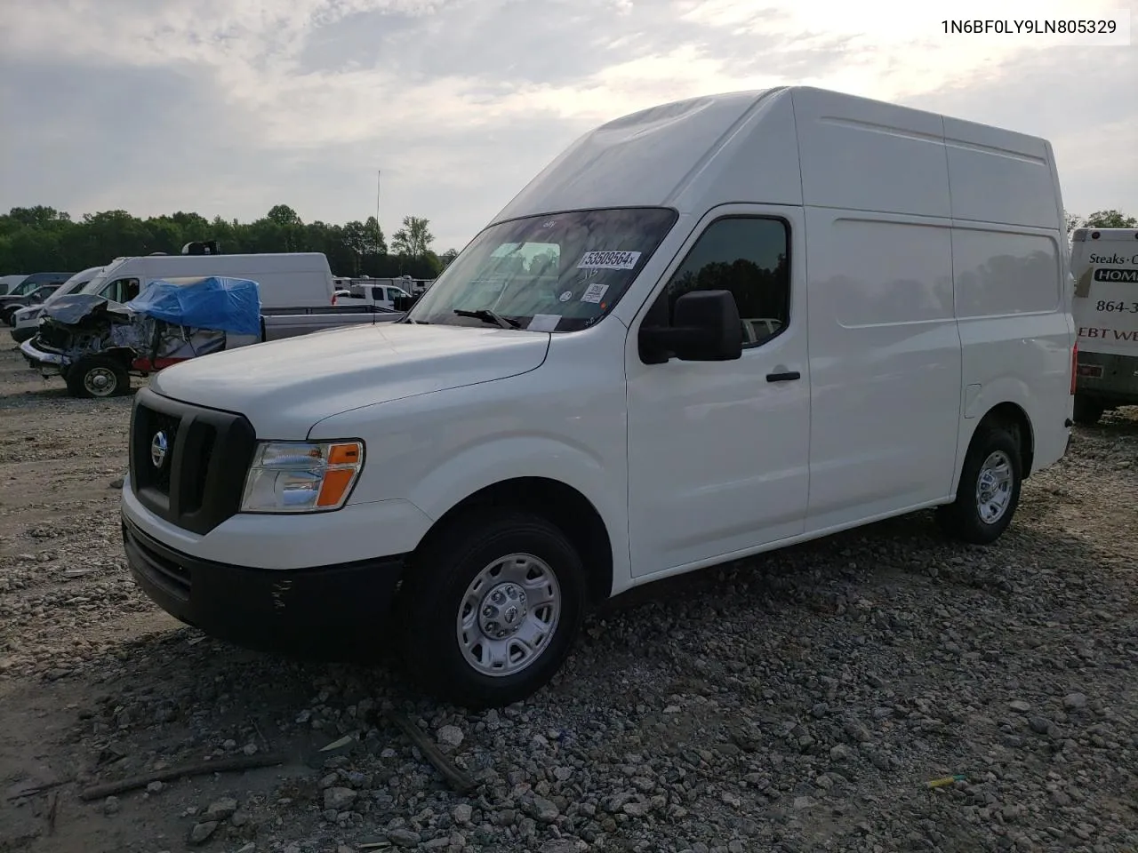 2020 Nissan Nv 2500 S VIN: 1N6BF0LY9LN805329 Lot: 53509564