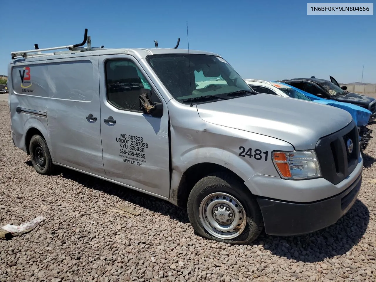 2020 Nissan Nv 2500 S VIN: 1N6BF0KY9LN804666 Lot: 56036184