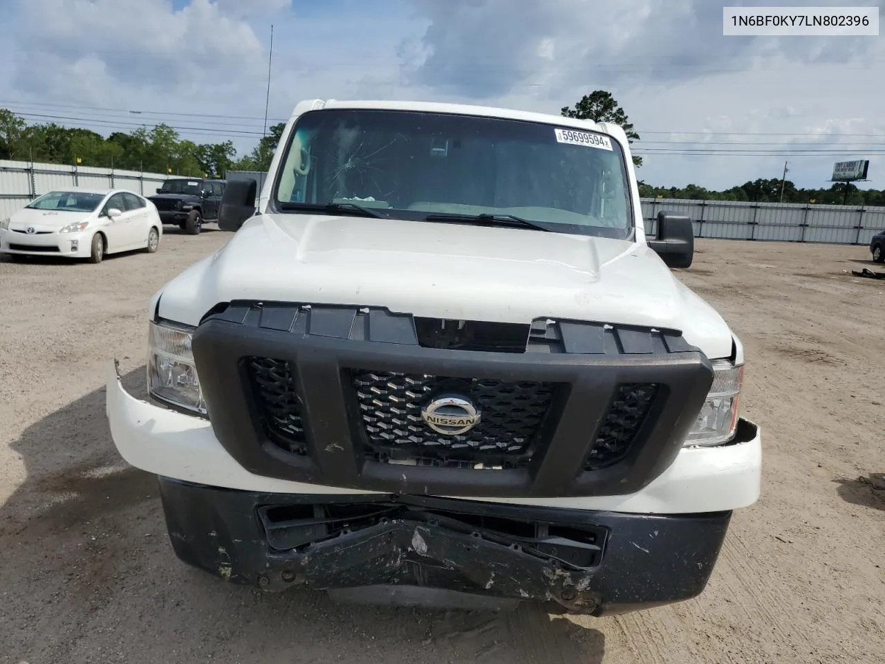 2020 Nissan Nv 2500 S VIN: 1N6BF0KY7LN802396 Lot: 59699594