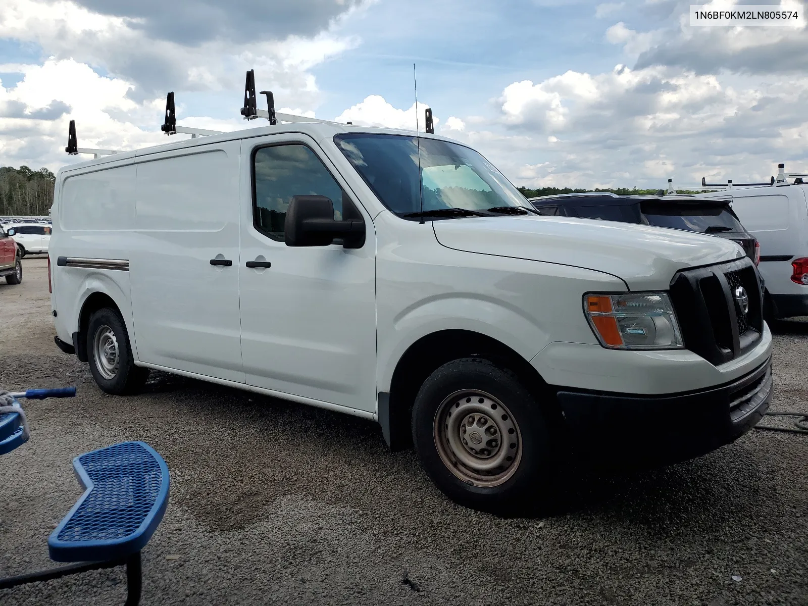 2020 Nissan Nv 1500 S VIN: 1N6BF0KM2LN805574 Lot: 60034534