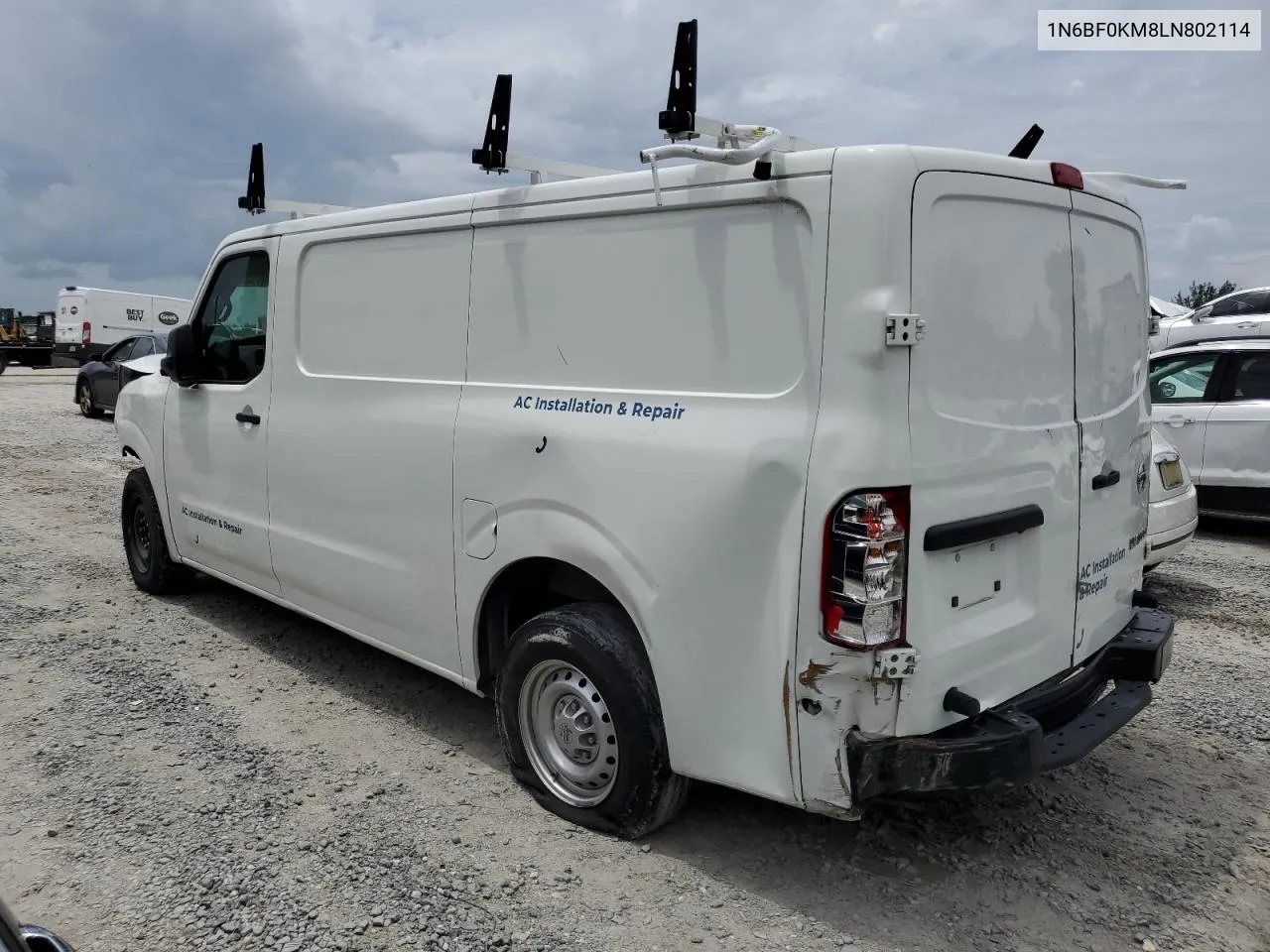 1N6BF0KM8LN802114 2020 Nissan Nv 1500 S