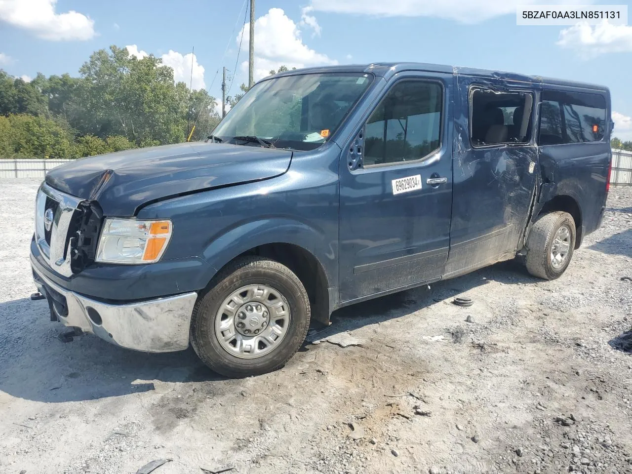 2020 Nissan Nv 3500 VIN: 5BZAF0AA3LN851131 Lot: 69629034