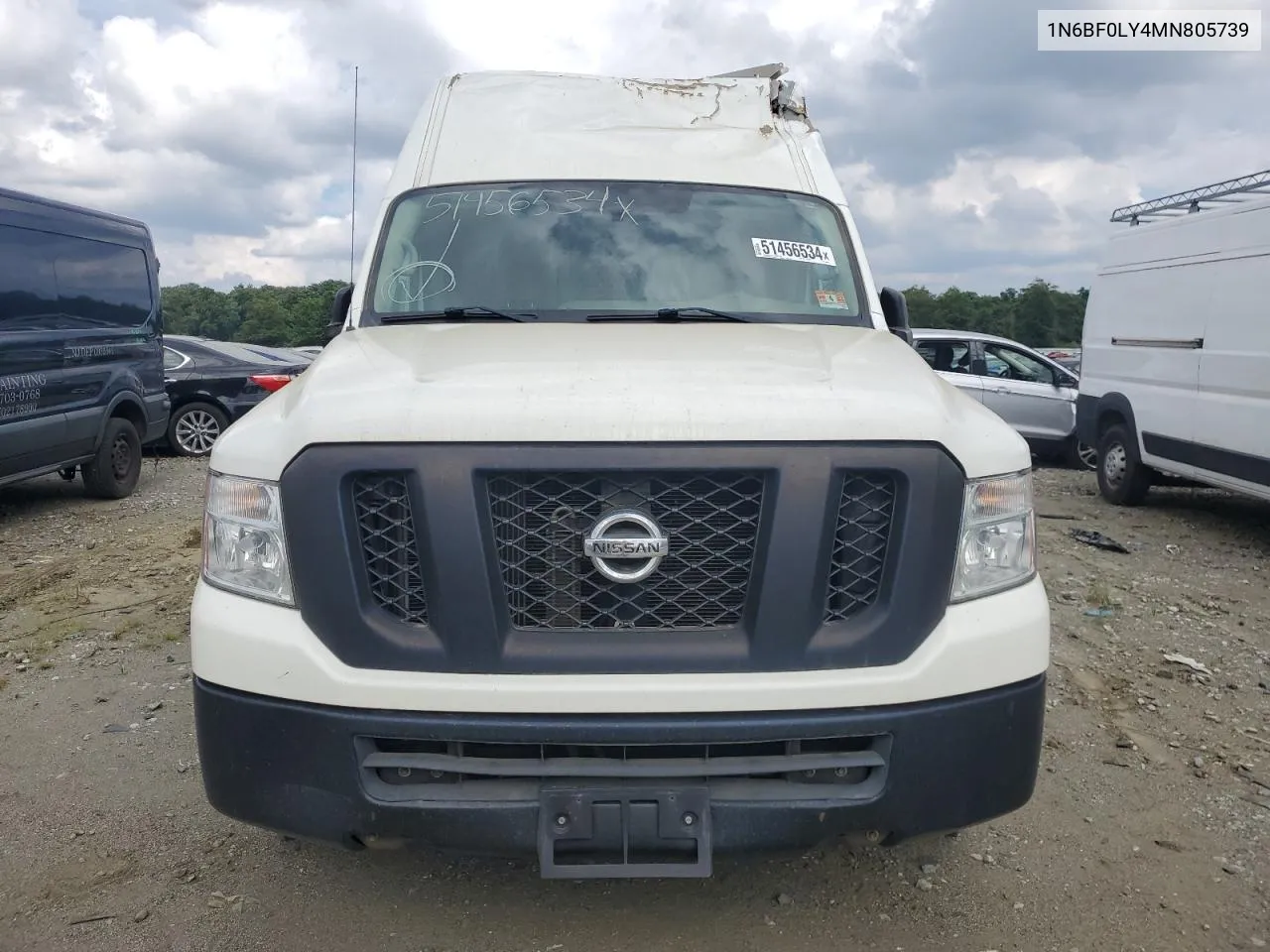 2021 Nissan Nv 2500 S VIN: 1N6BF0LY4MN805739 Lot: 51456534