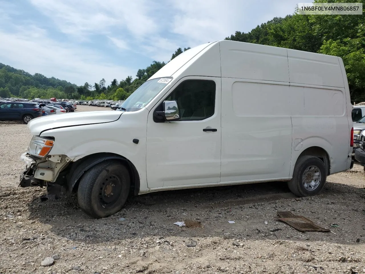 2021 Nissan Nv 2500 S VIN: 1N6BF0LY4MN806857 Lot: 59720694