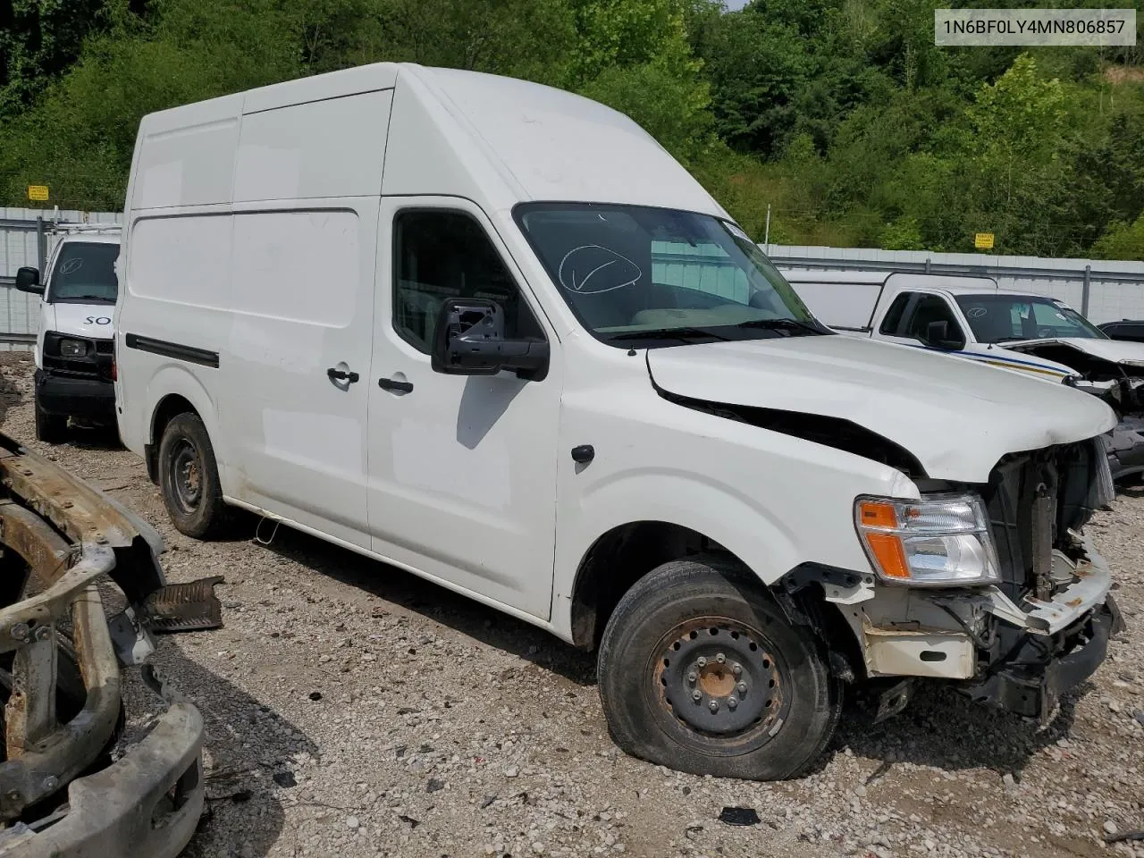 2021 Nissan Nv 2500 S VIN: 1N6BF0LY4MN806857 Lot: 59720694