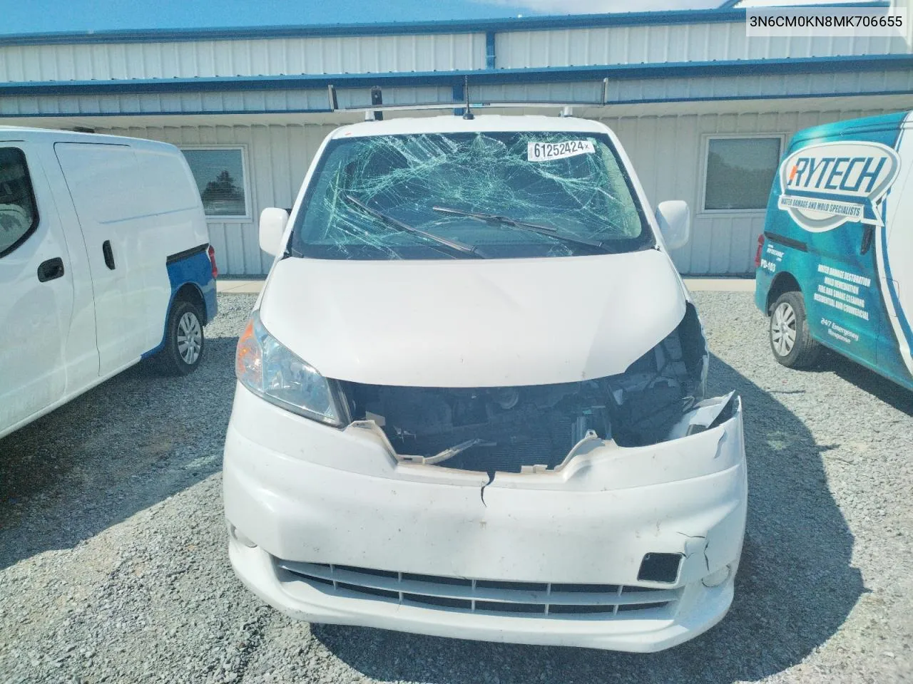 2021 Nissan Nv200 2.5S VIN: 3N6CM0KN8MK706655 Lot: 61252424